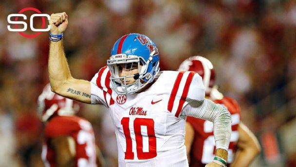 Ole Miss 43 37 Alabama Sep 19 2015 Final Score ESPN
