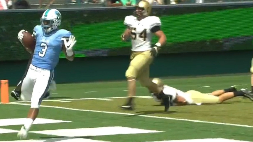 Tulane Rushes For 72 Yard Touchdown Watch Espn