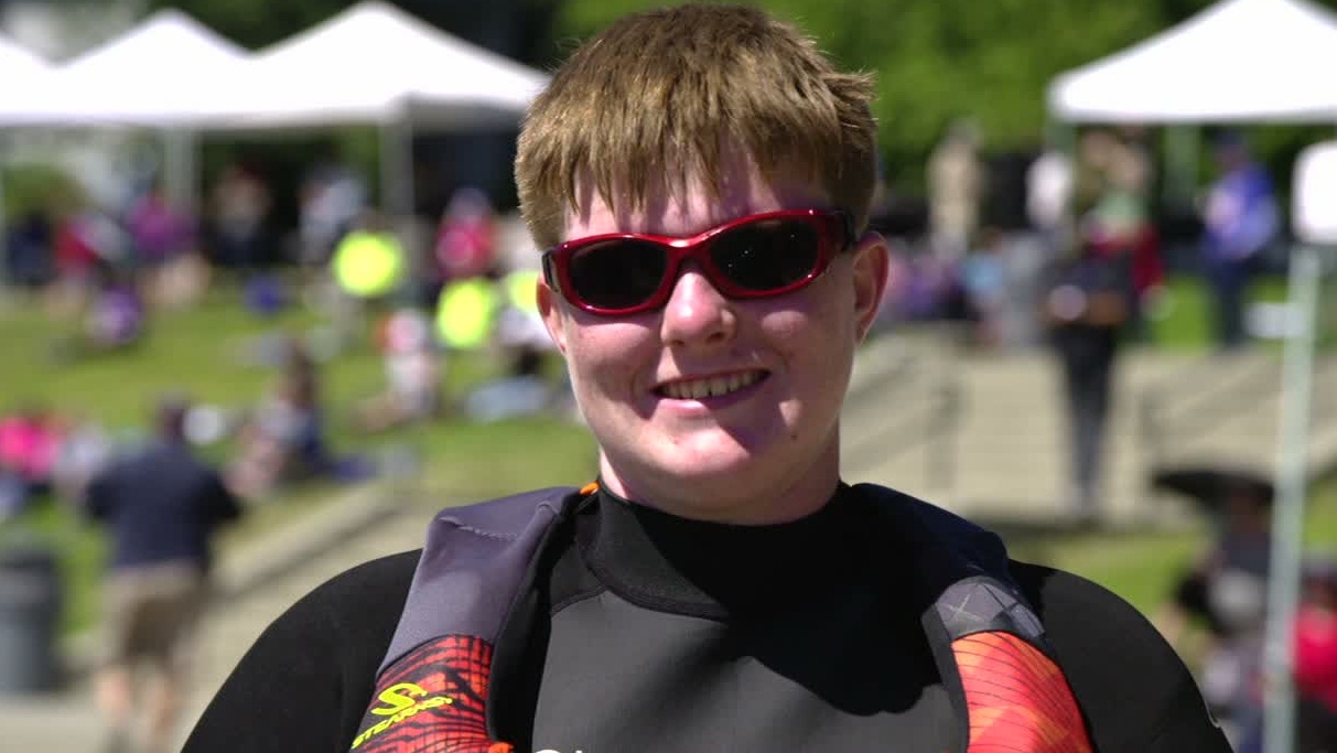 Athlete living every day by the Special Olympics oath