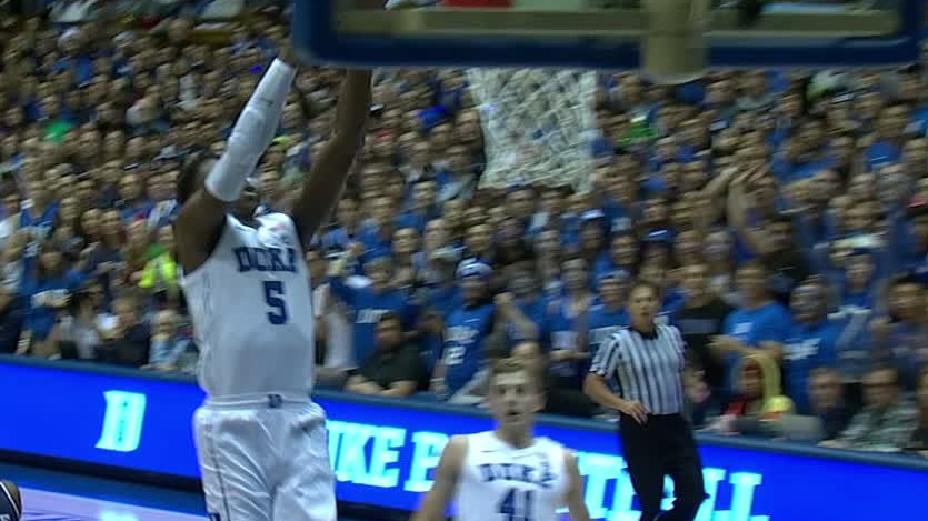 Duke Up 9 On Yale At The Half Watch Espn