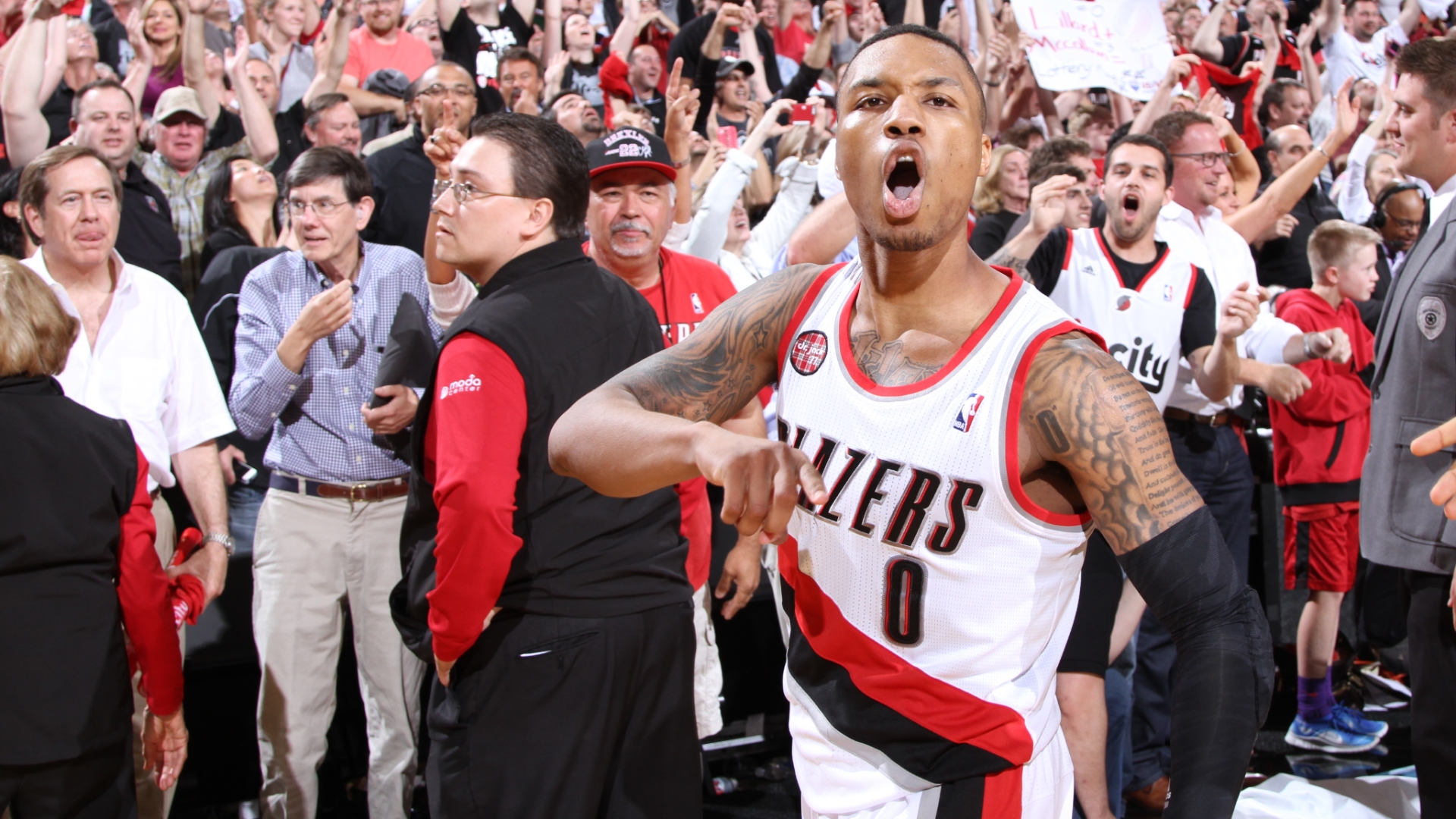 On This Date Lillard Eliminates Rockets With Buzzer Beater Watch Espn Damian lillard buzzer beater 1432 gifs. espn