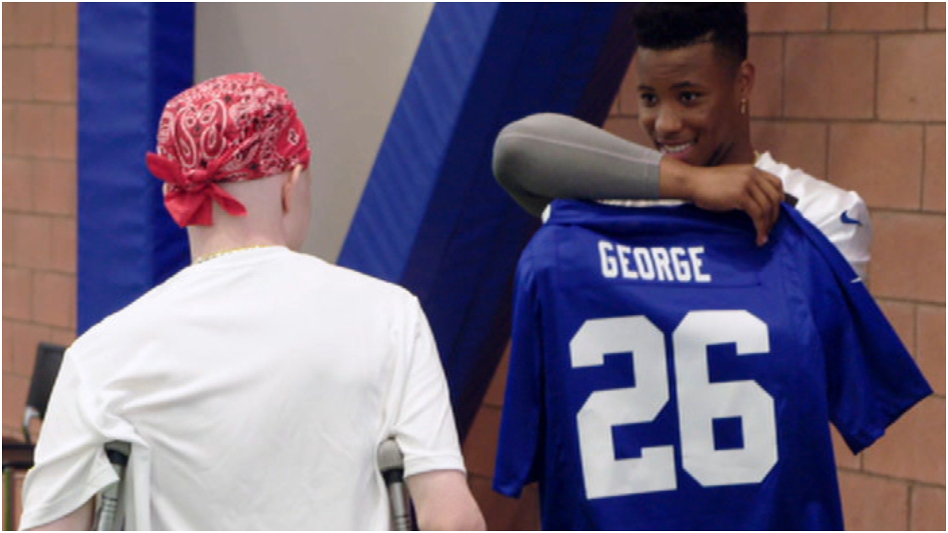 Saquon Barkley grants 15-year-old Giants fan's 'My Wish'
