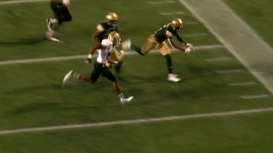 Uab S Mitchell Dives In For A 98 Yard Kickoff Return Td Watch Espn