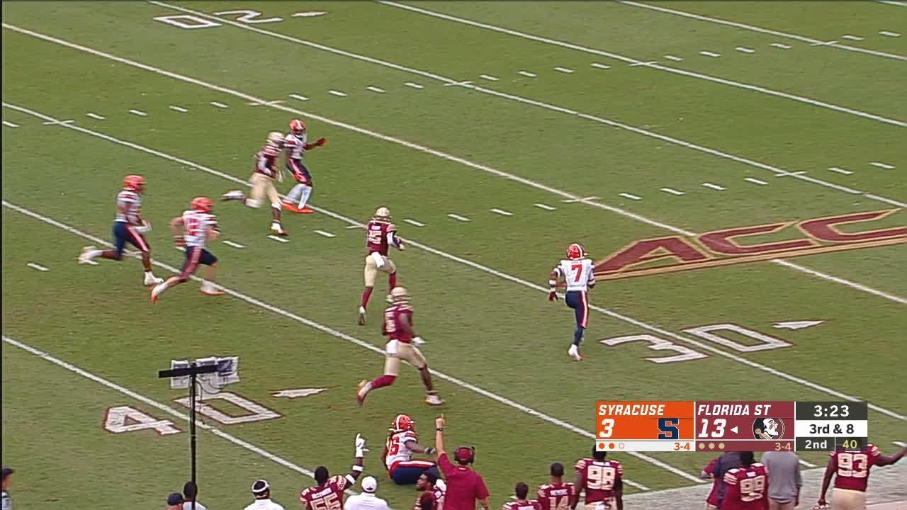 Fsu Completes Wild Trick Play For Big Gain Watch Espn