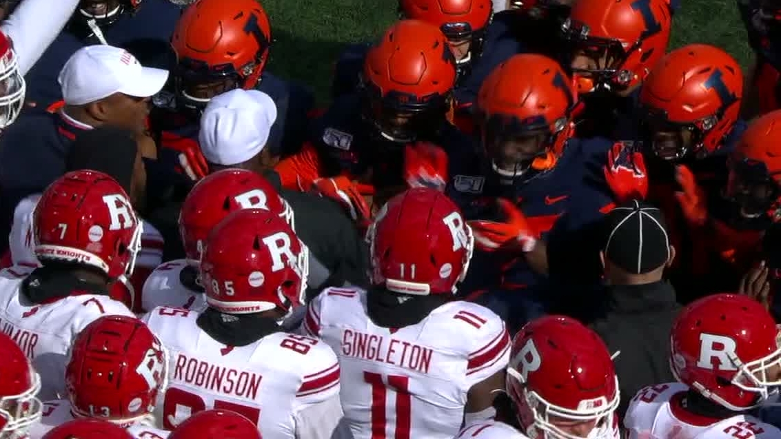 Rutgers And Illinois Have A Clap Off Pregame Watch Espn