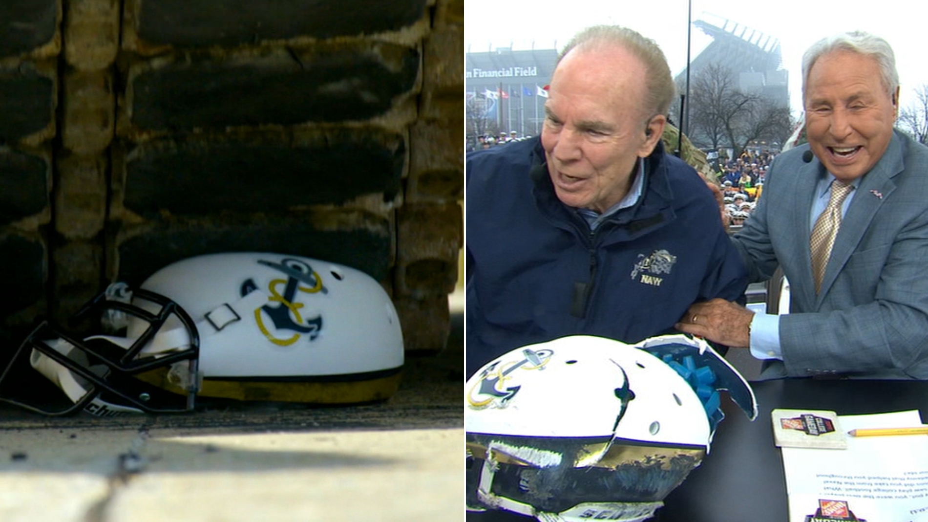 Army Sends A Message To Corso By Flatting Navy Helmet With Tank