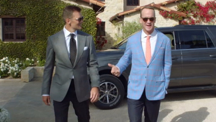 Peyton and Tom Brady attempt to break into Jim Nantz's estate