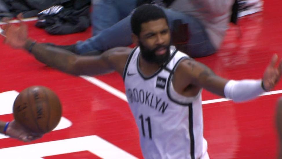 Kyrie Hits Shot From Behind The Backboard Watch Espn