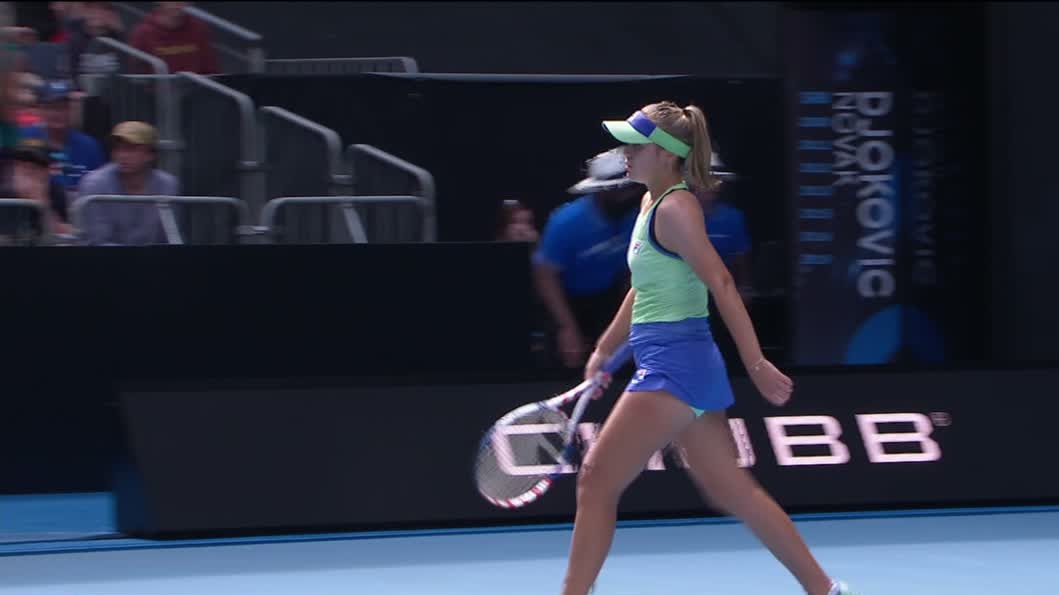 Kenin Takes 2nd Set Vs Coco Watch Espn