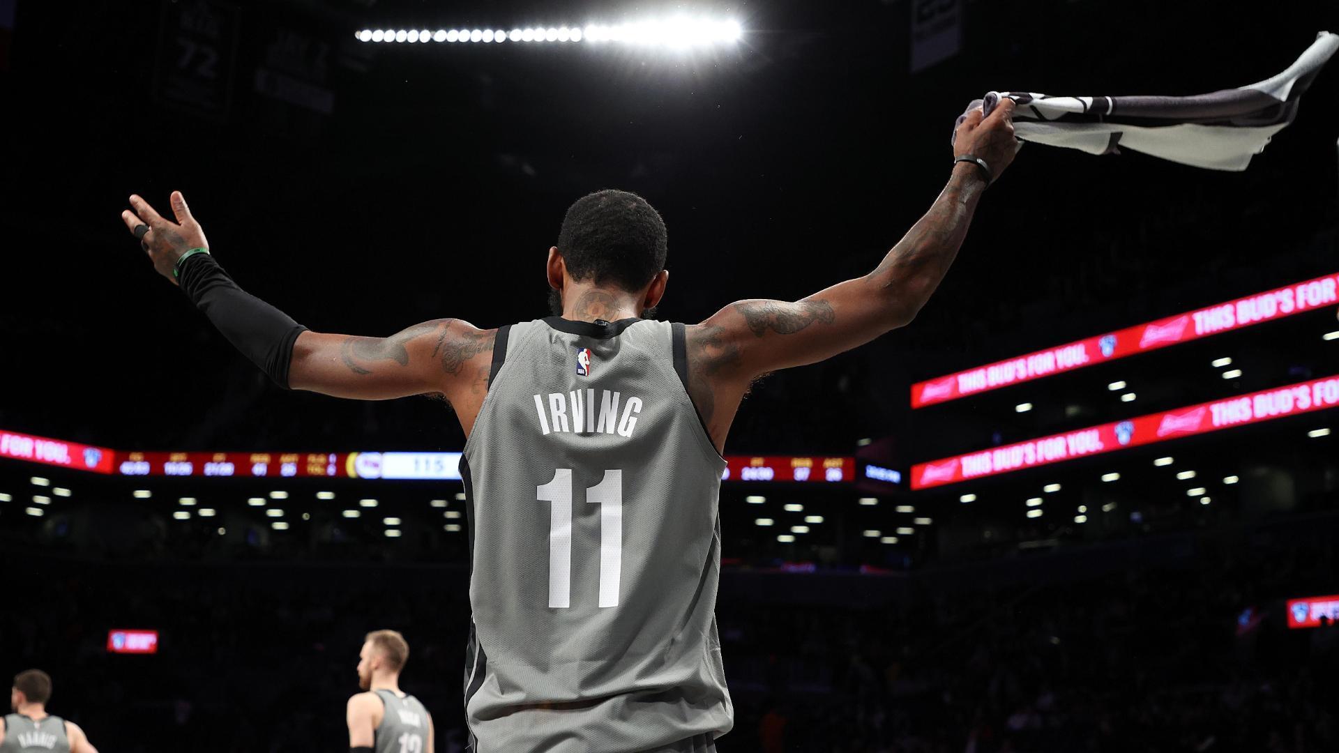 Kyrie Leads Kobe Bryant Chants At Barclays Center Watch Espn