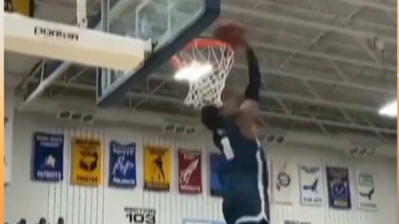 bronny james dunk