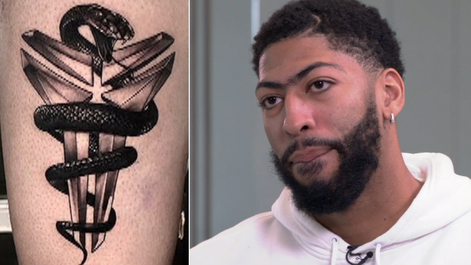 AD stresses importance of tattoo dedicated to Kobe | Watch ESPN