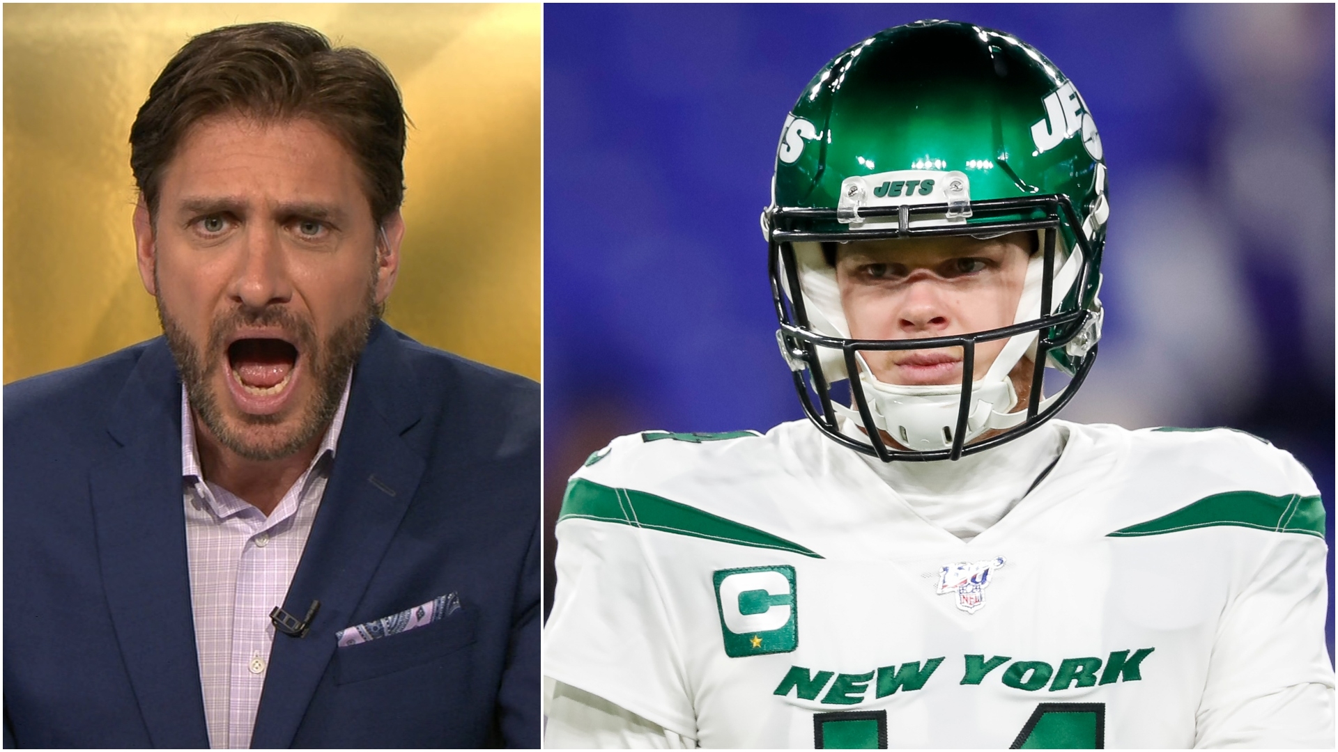 Greeny Walks Off Over Sam Darnold Disrespect Watch Espn