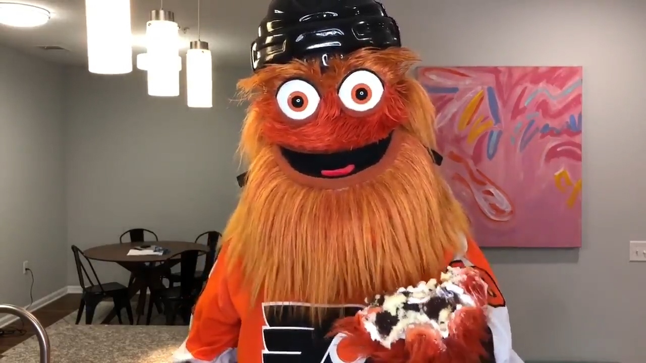 Gritty wants to know, is he made of ... cake?