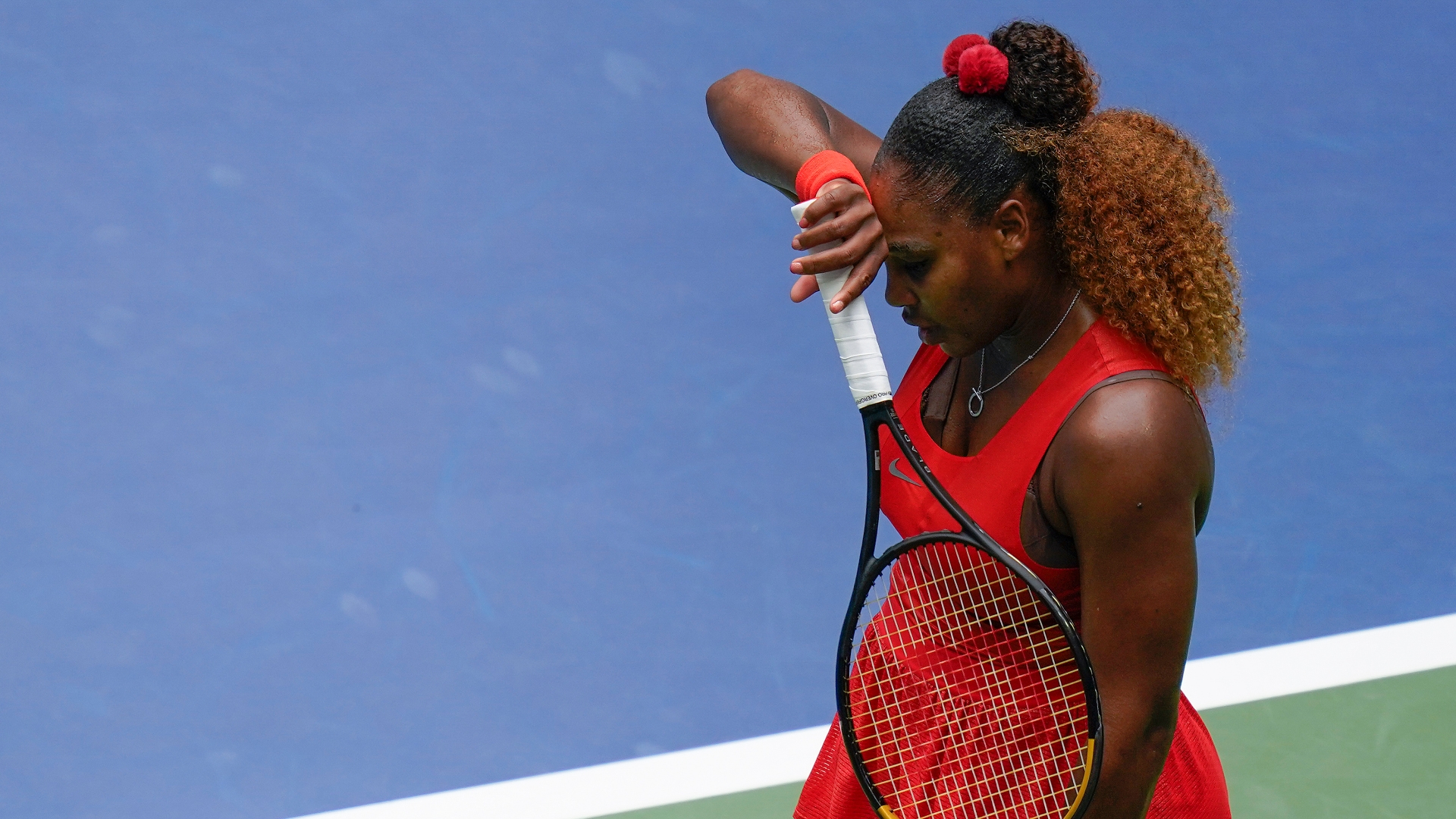 Serena drops first set of quarterfinals