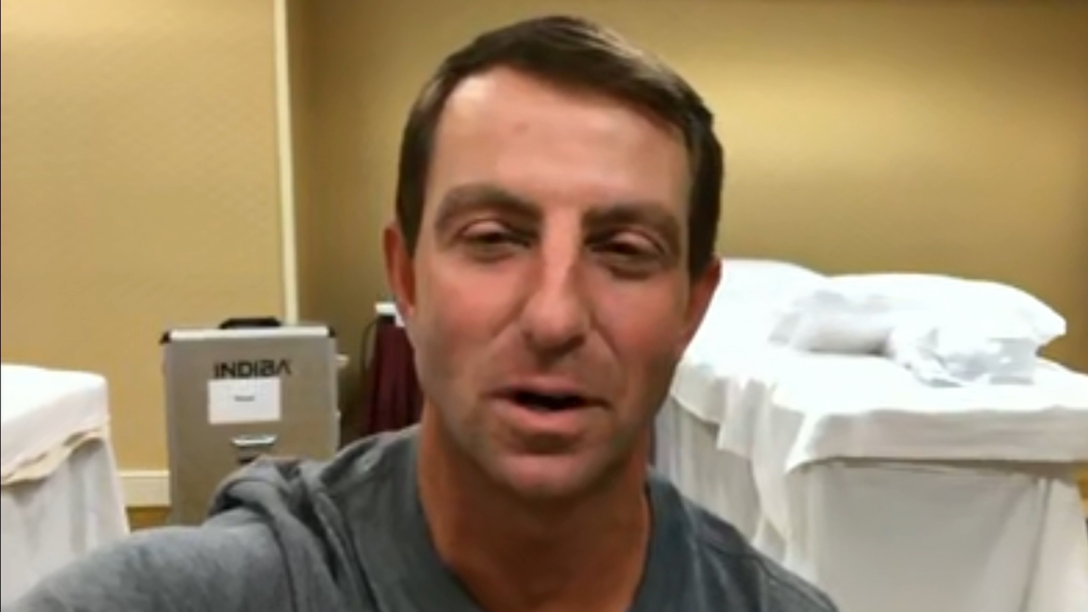 Dabo has no concerns about playing without fans