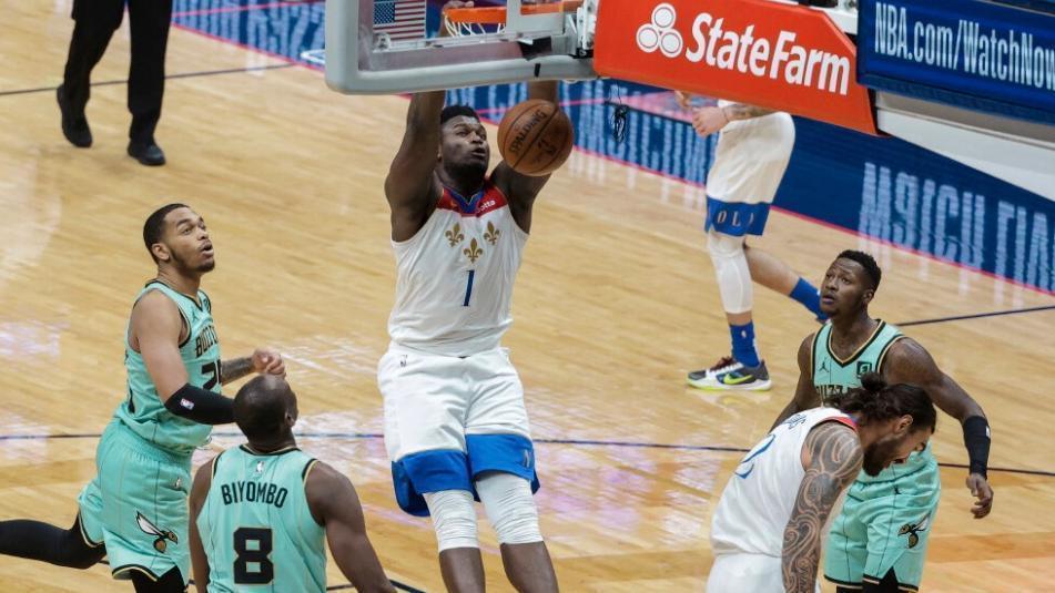 Zion stuffs down and-1 dunk | Watch ESPN