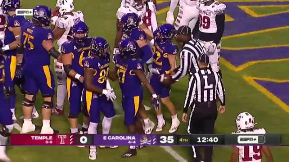 Football Drops Final Game to ECU, 49-46 - Temple