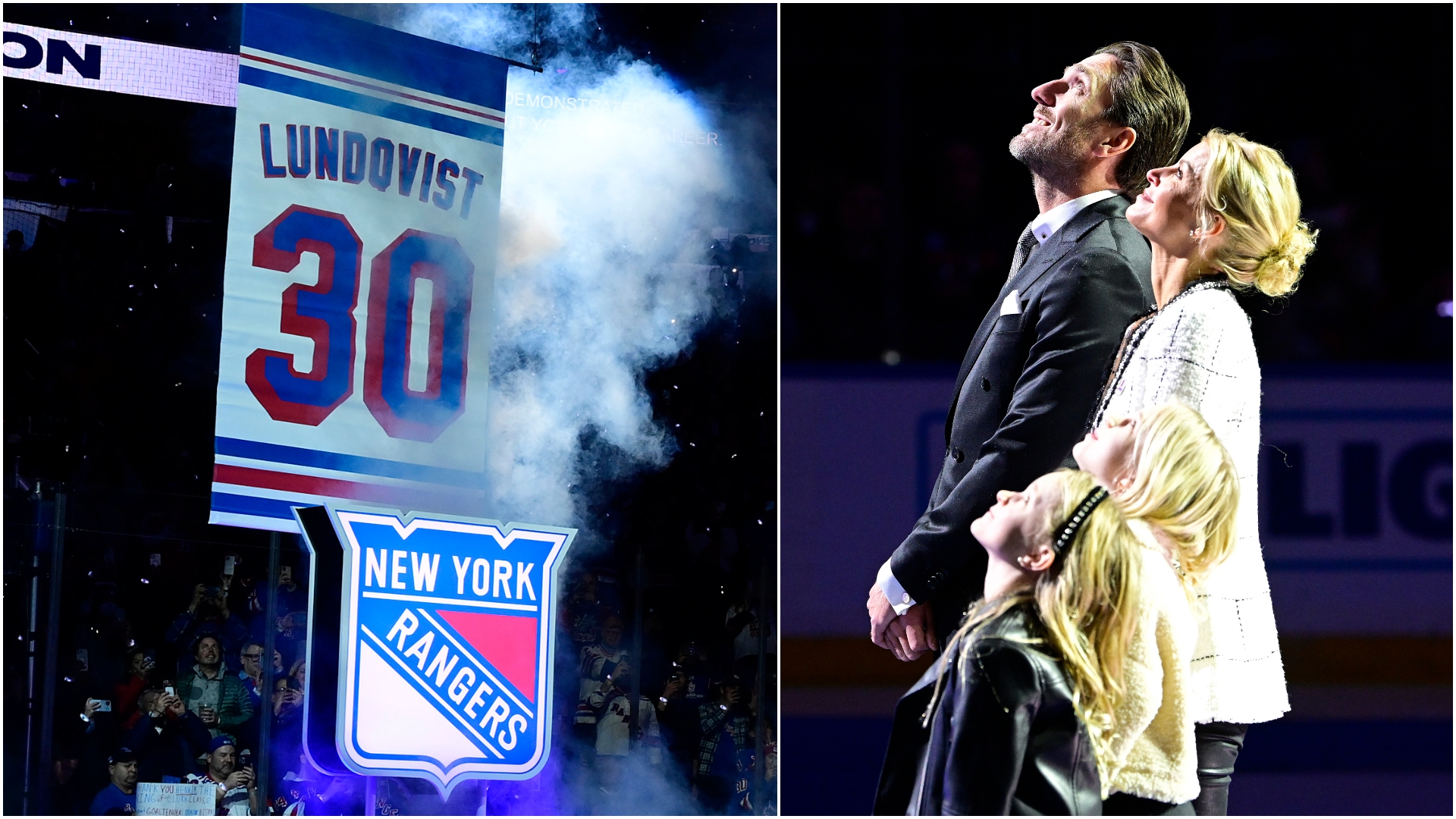Henrik Lundqvist honored by Rangers as jersey raised into MSG rafters