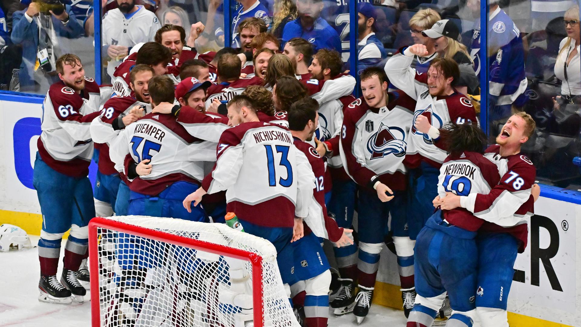 The moment the Avalanche won the Stanley Cup