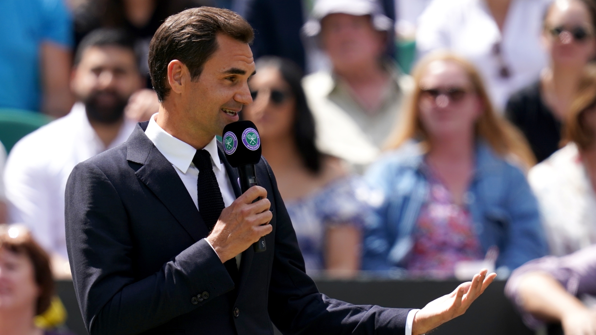 Federer gets massive ovation at Wimbledon, hopes to play Centre Court one more time - Stream the Video