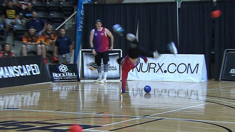 This backflip in a dodgeball game will make your jaw drop