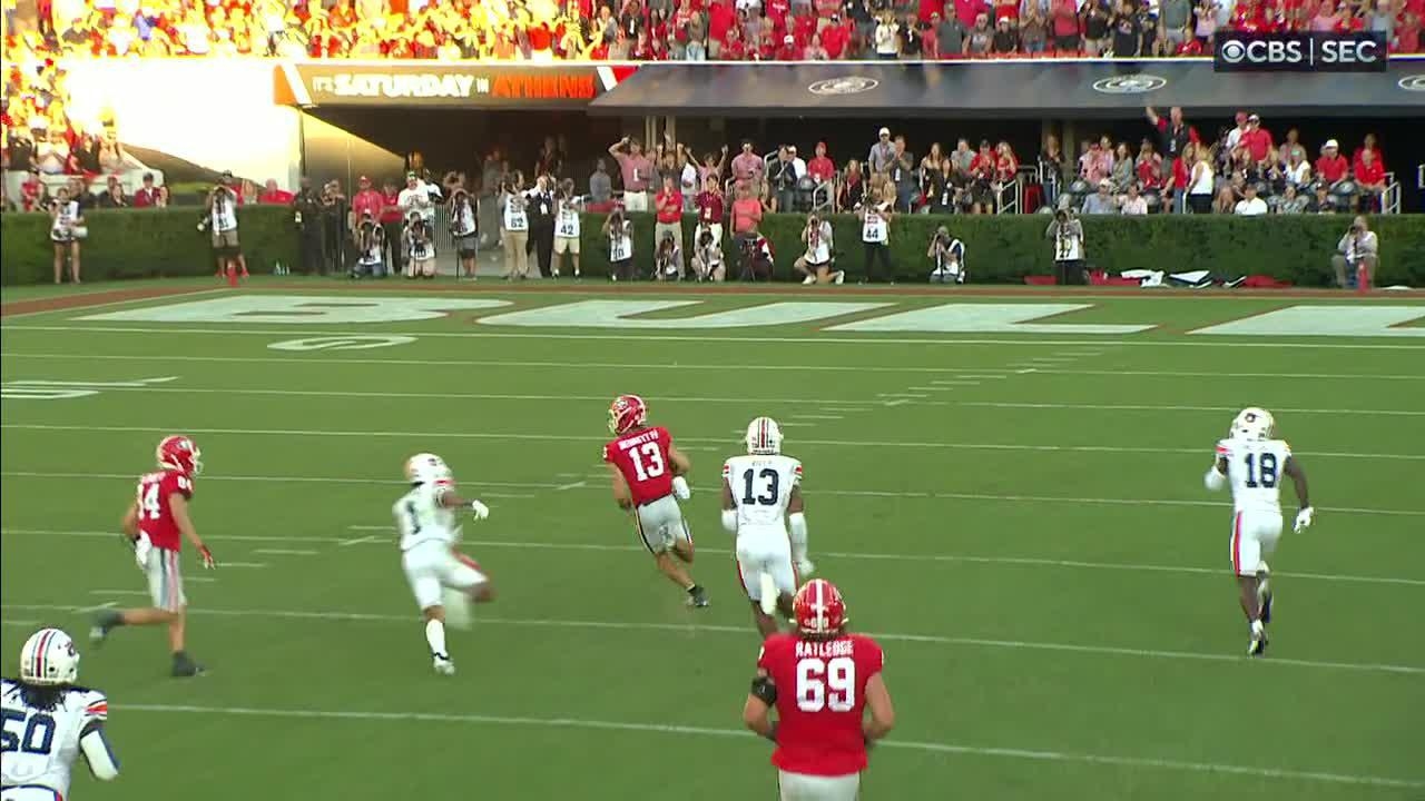 Stetson Bennett Takes It Himself For 64-yard TD | Watch ESPN