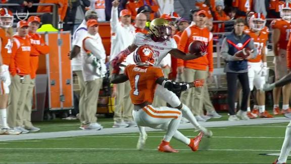 Clemson WR Joseph Ngata Highlights Against Boston College - Stadium