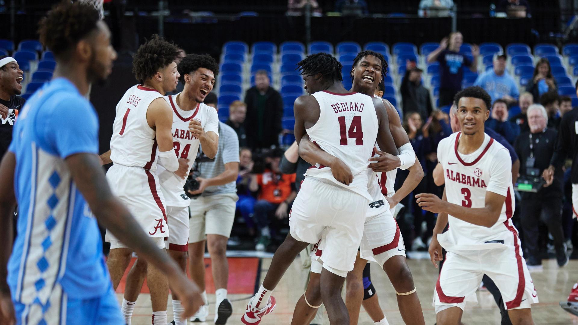 Alabama survives at the buzzer to take down No. 1 UNC in 4OT Watch ESPN