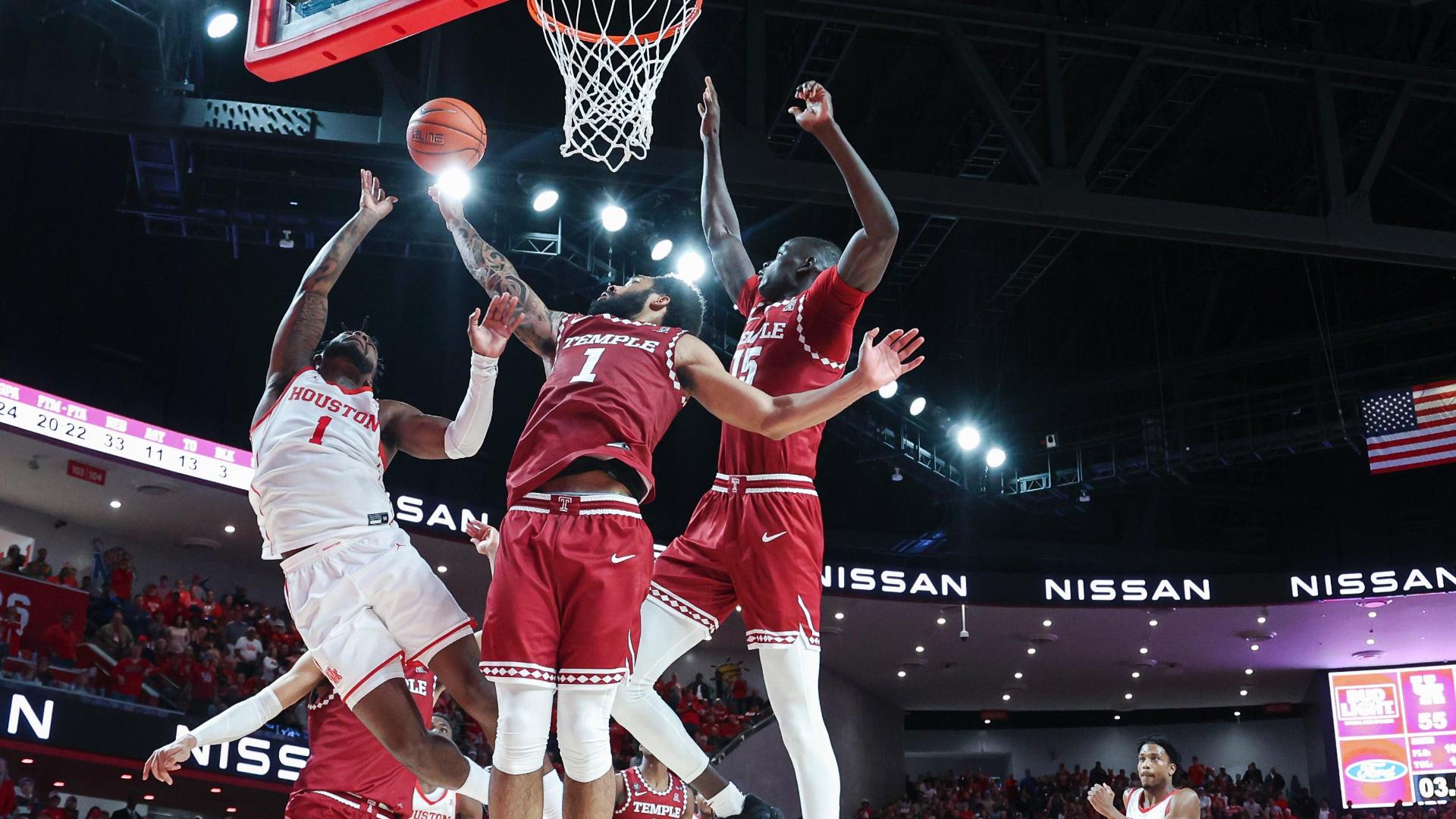Temple gets clutch backtoback blocks vs. Houston Watch ESPN