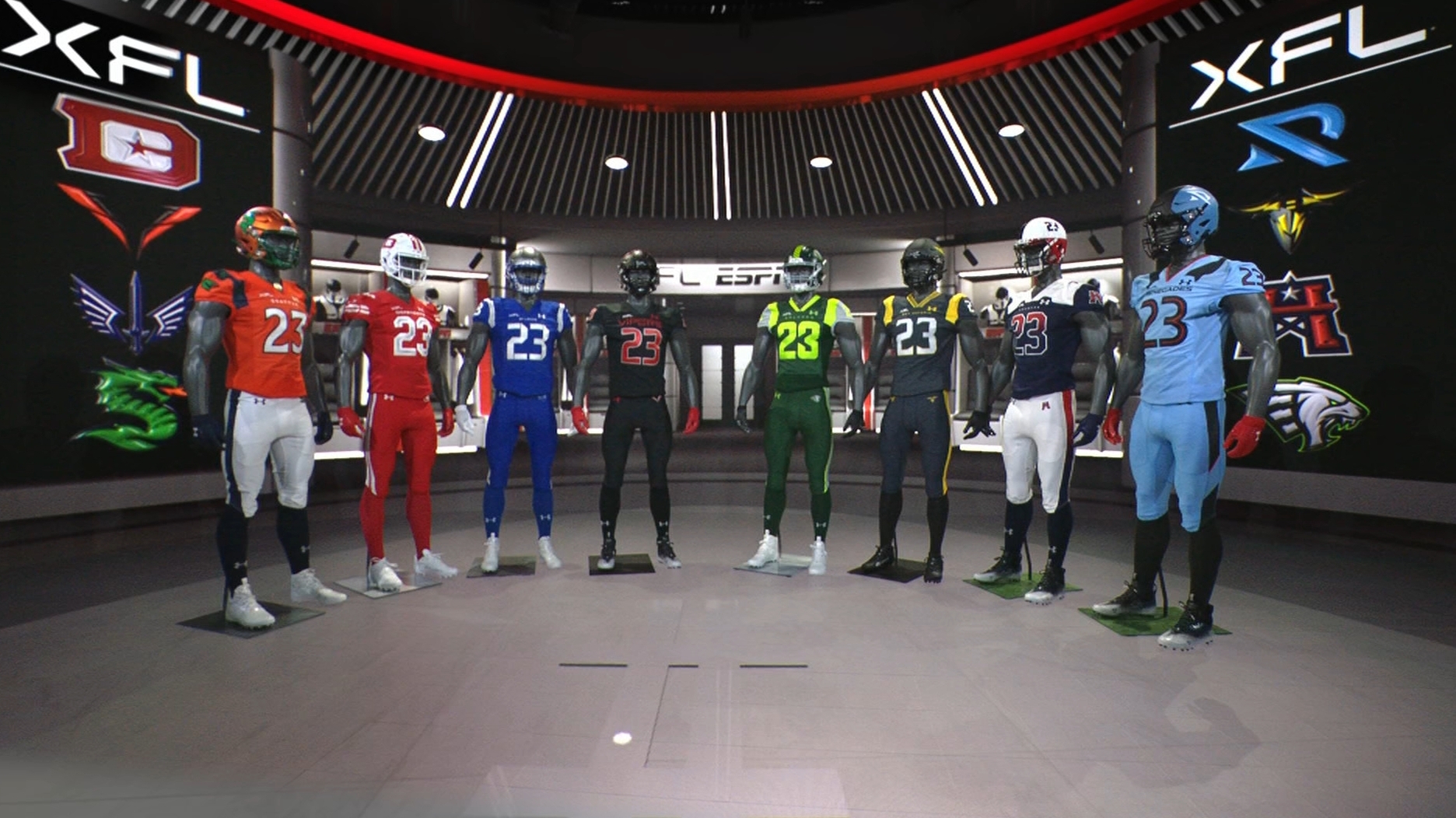 Check out the XFL's fresh new jerseys and helmets