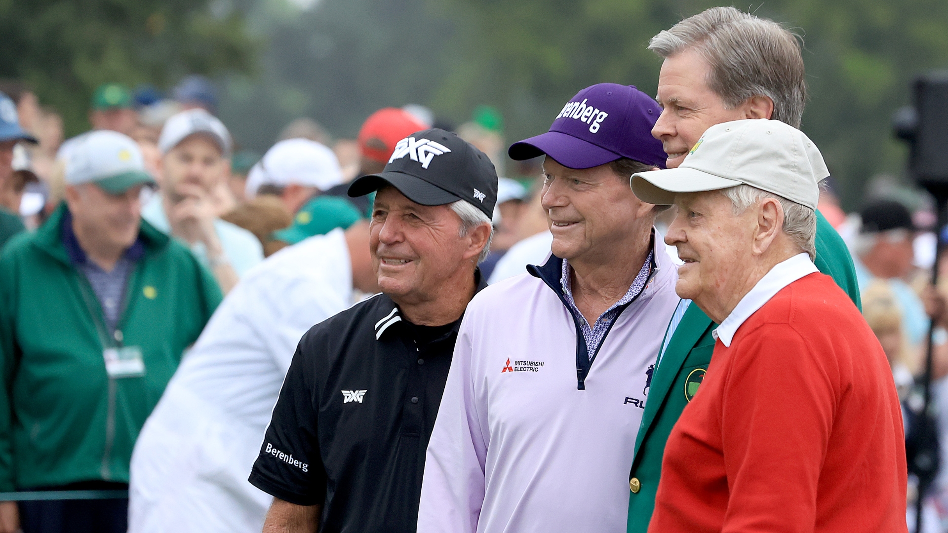 Gary Player, Jack Nicklaus and Tom Watson tee off to open the 2023 Masters - Stream the Video