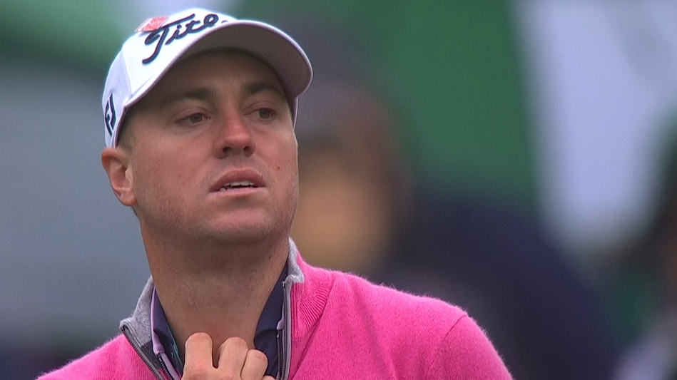 Justin Thomas begs ball to 'please stop' on green