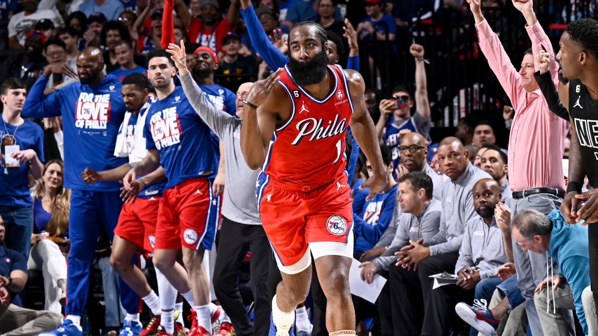 James Harden's 23point doubledouble leads 76ers to win vs. Nets