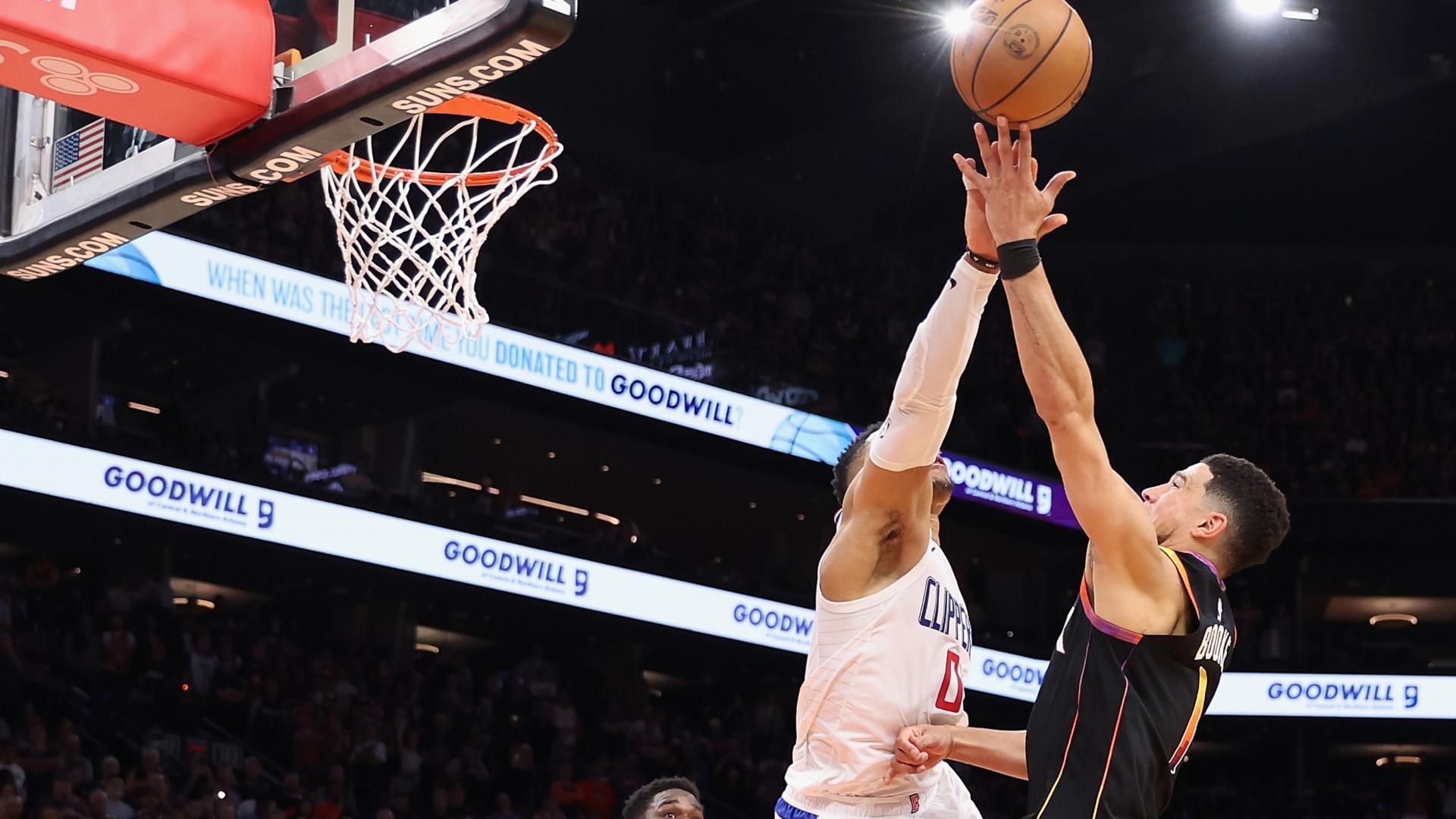 Russell westbrook makes game saving block on devin booker stream the