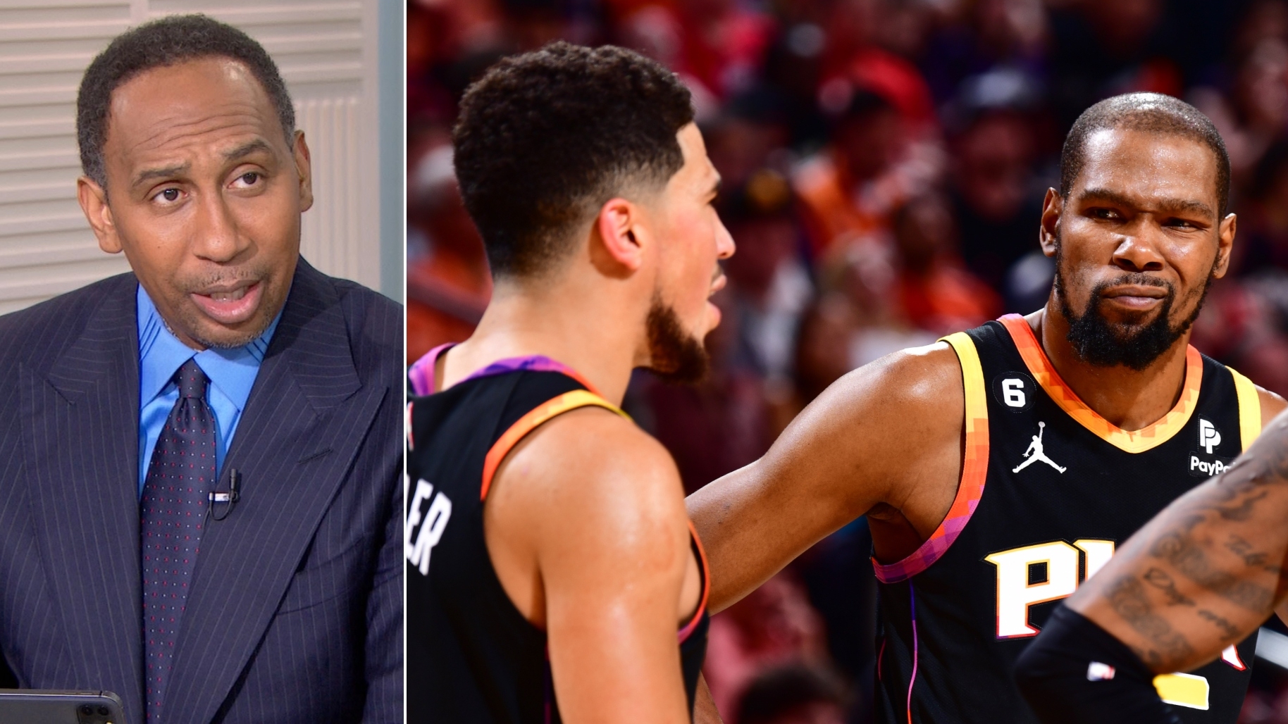 Stephen A. puts pressure on the Suns' starters to show up in Game 2