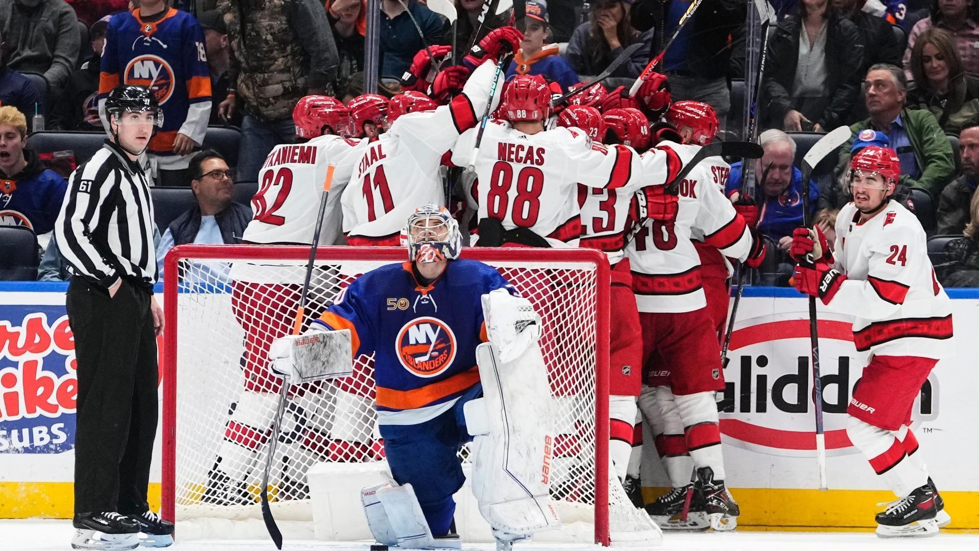 Canes eliminate Islanders with OT winner Stream the Video Watch ESPN