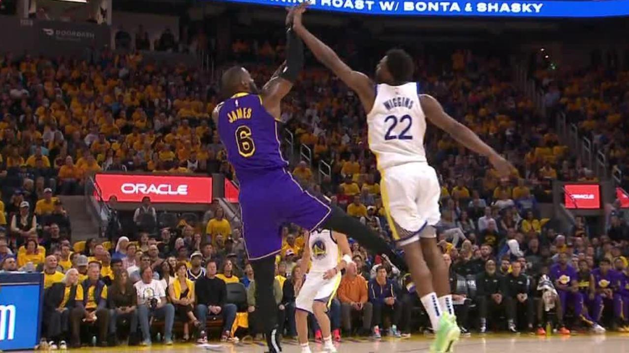 LeBron's desperation 3 beats shot clock buzzer from way downtown