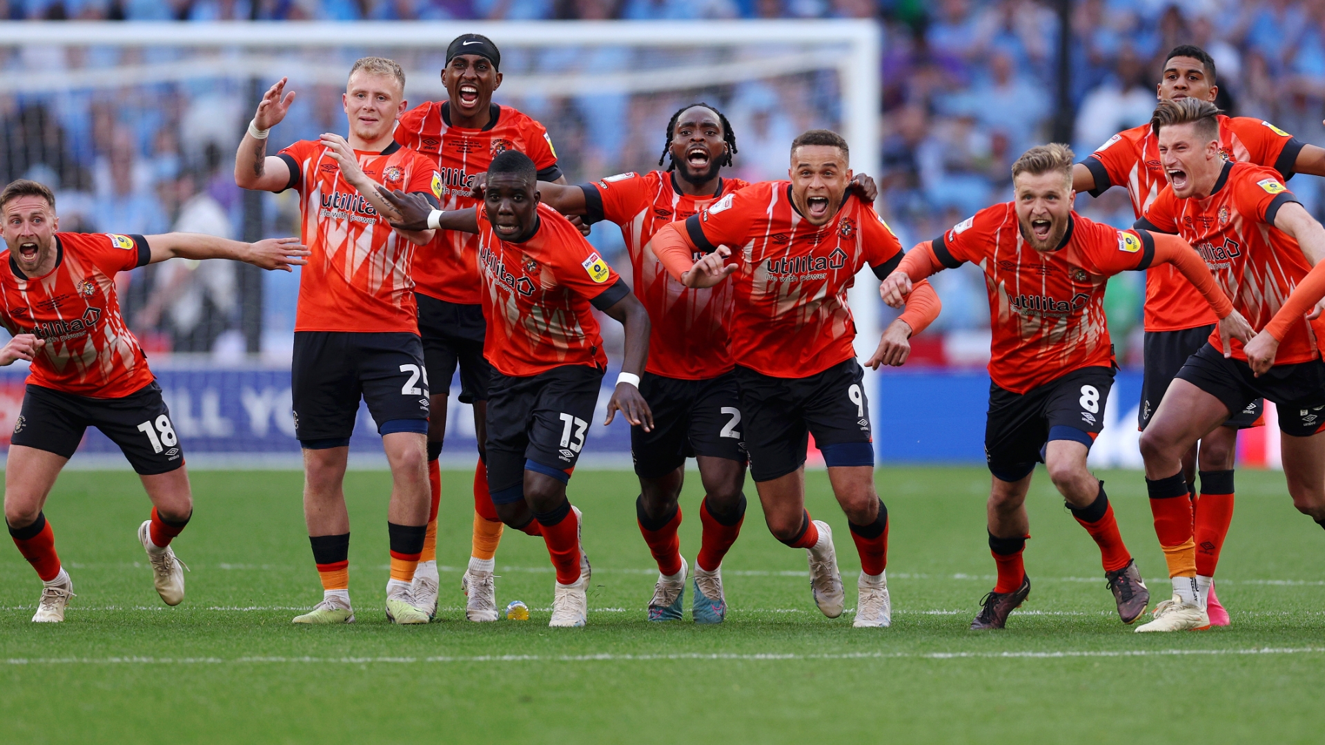 Luton celebrates Premier League promotion as Coventry misses penalty