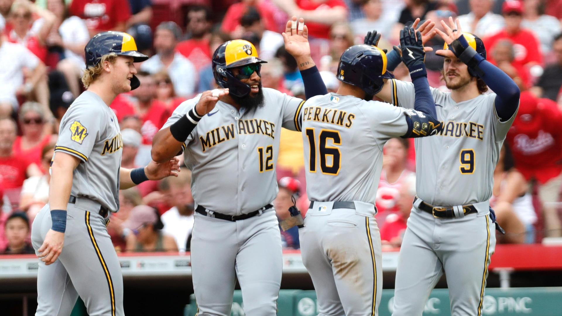 Blake Perkins launches a grand slam for his first MLB HR Stream the