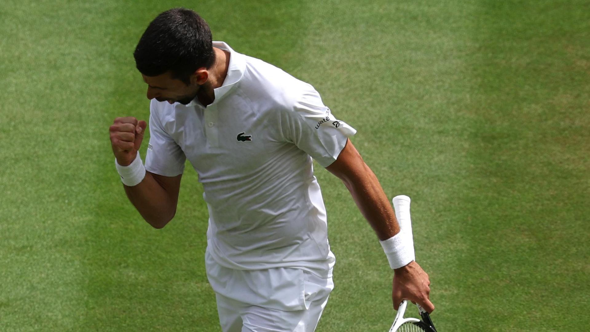 Djokovic takes the first set 61 in Wimbledon final Stream the Video