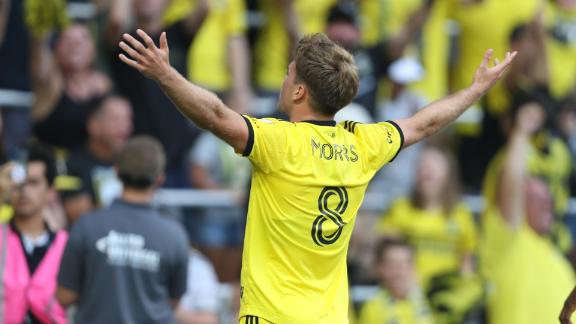 Cucho Hernandez scores goal for Columbus Crew vs. FC Cincinnati