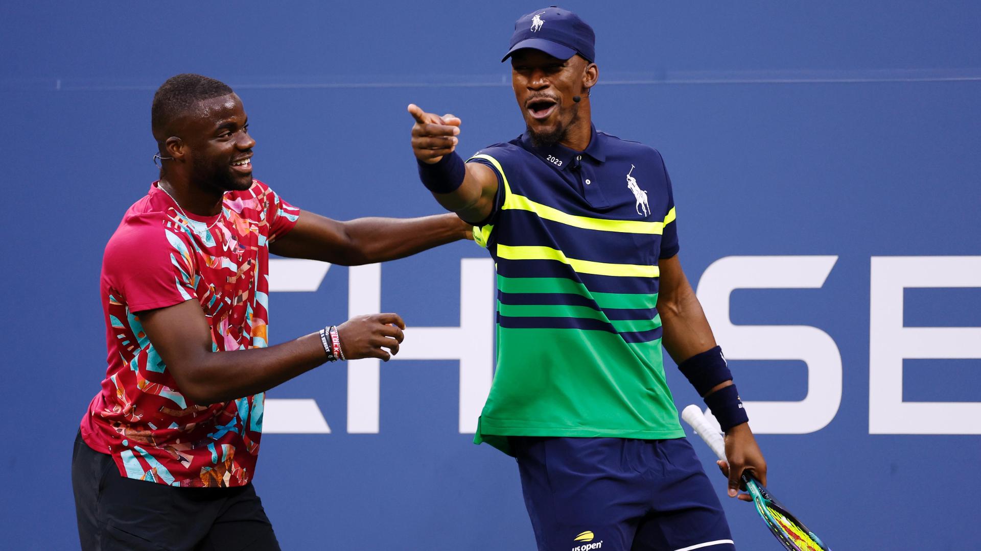 Jimmy Butler joins Tiafoe's ball crew, wins point vs. Alcaraz Stream