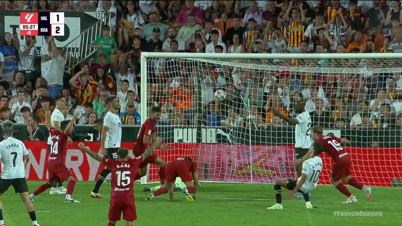 Nacho Vidal goal 95th minute Valencia 1-2 Osasuna - Stream the Video -  Watch ESPN