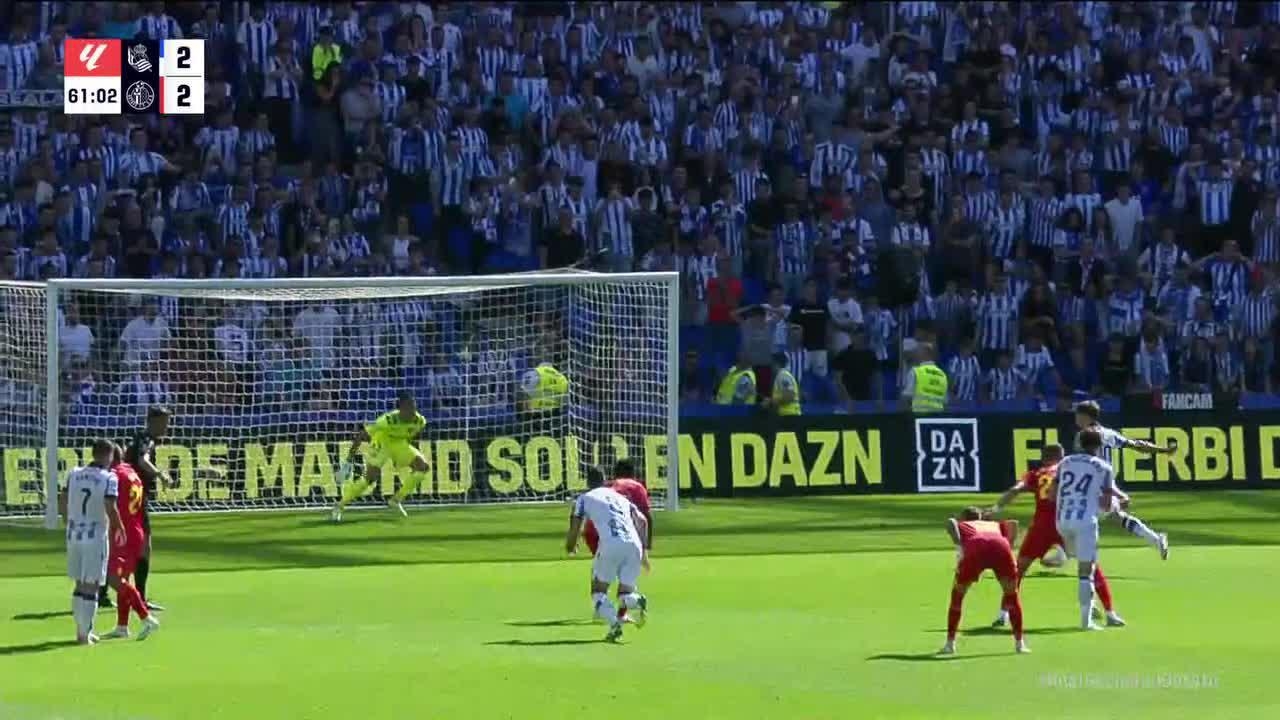 Mikel Oyarzabal slots home penalty goal vs. Getafe