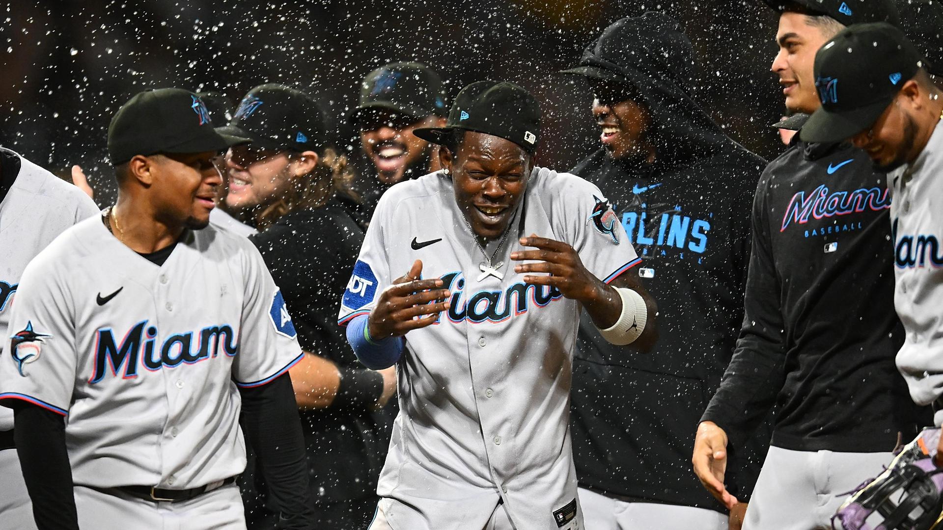 Marlins Celebrate After Clinching Playoff Berth - Stream The Video ...