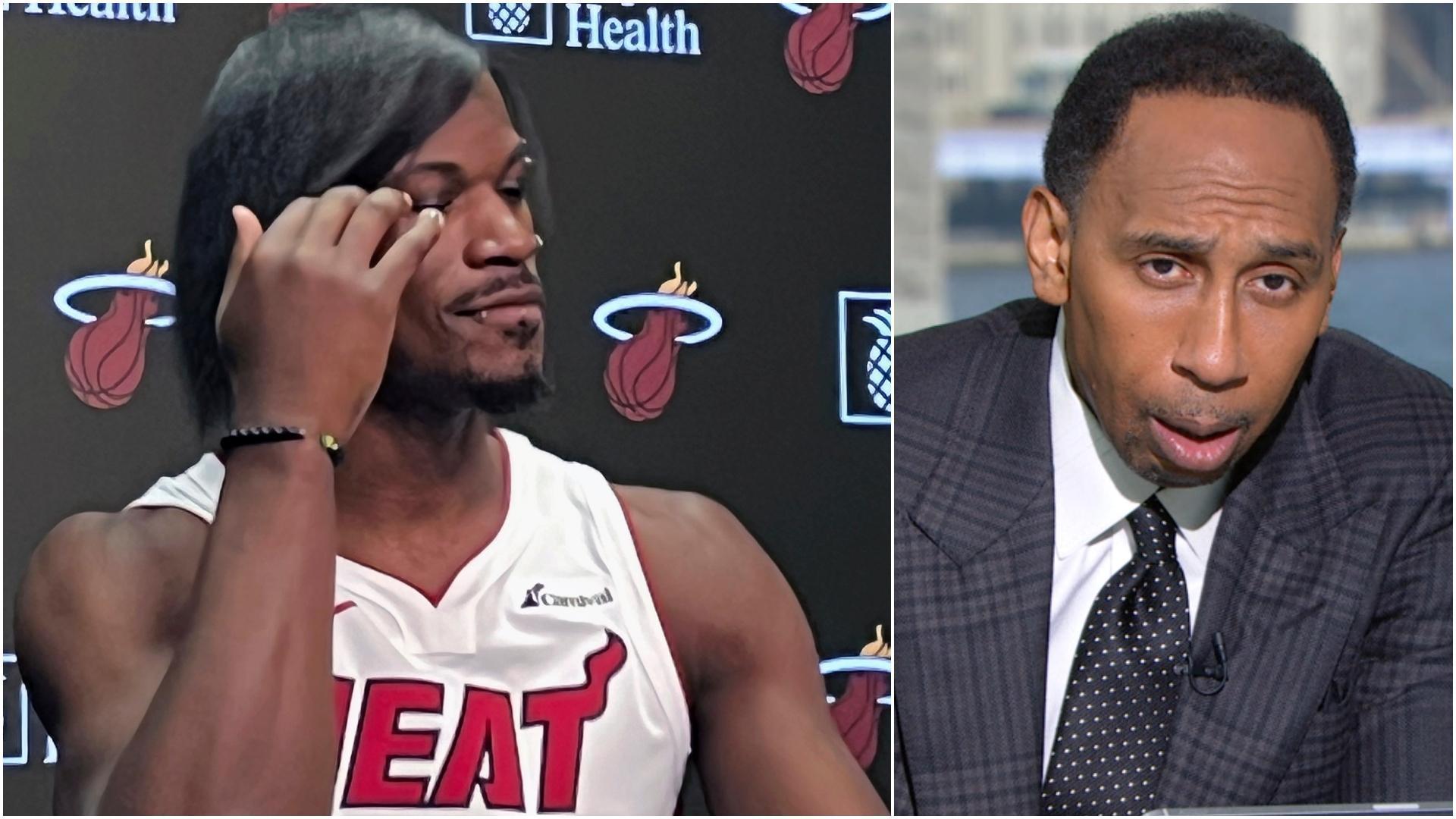 Stephen A. is flabbergasted by Jimmy Butler's new look