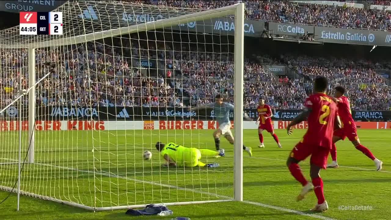 Jorgen Strand Larsen goal 43rd minute Celta Vigo 2-2 Getafe - Stream the  Video - Watch ESPN