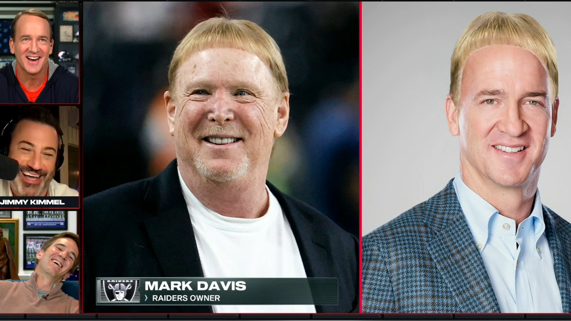 Peyton Manning rocks Raiders owner Mark Davis' haircut - Stream the ...