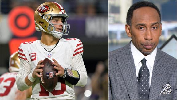Stephen A. not convinced 49ers are worse without Purdy